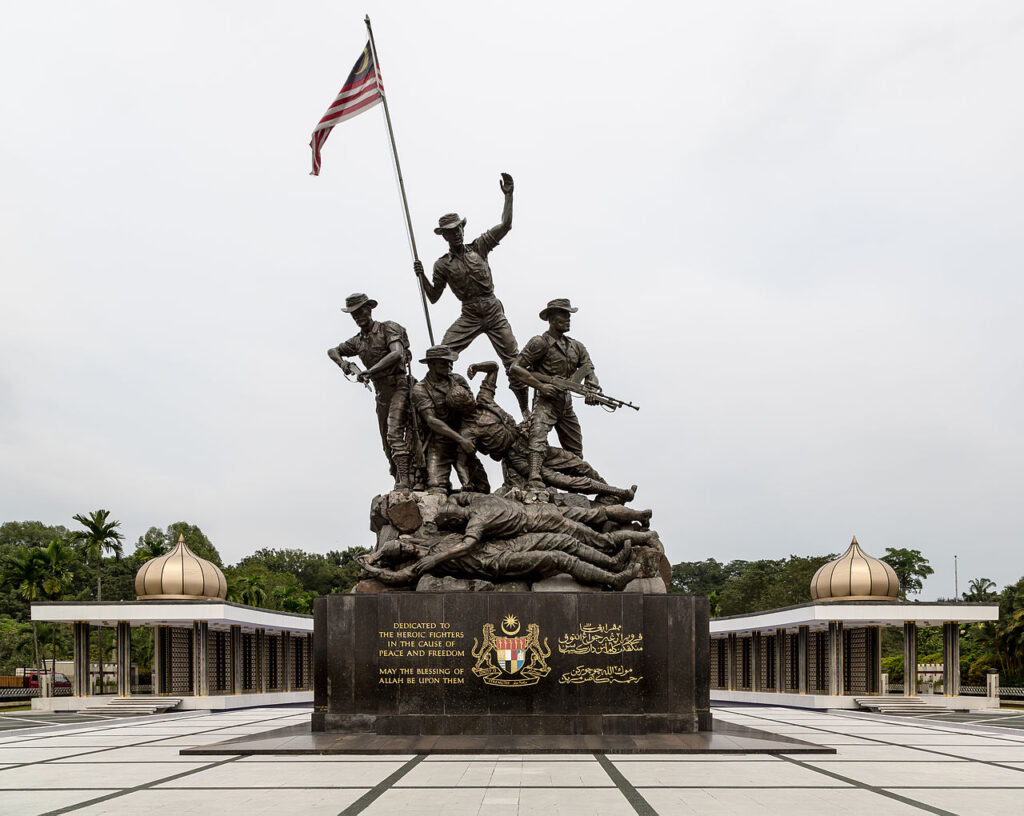 National Monument - Commemorating Malaysian military sacrifices during the struggle for freedom.