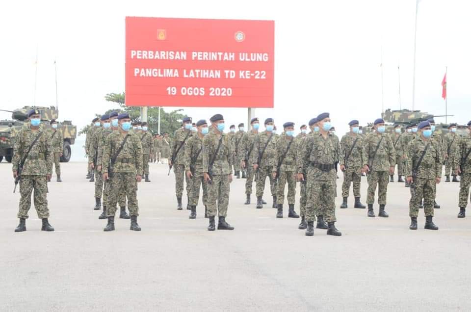 22nd Army Training Commander's Parade held at Port Dickson on 19 Aug 2020