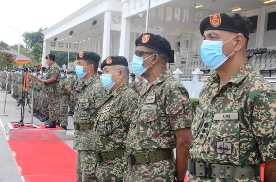 Senior officers of the Malaysian Army Training Command